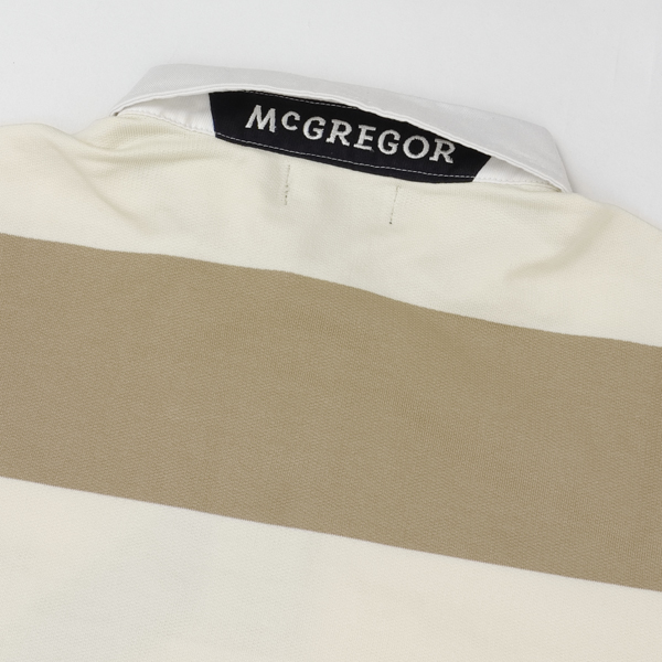 McGREGOR マクレガー 111615101 ポロトレーナー ラガーシャツ メンズ トップス パイル ボーダーの通販は