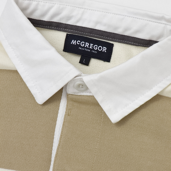 McGREGOR マクレガー 111615101 ポロトレーナー ラガーシャツ メンズ トップス パイル ボーダーの通販は