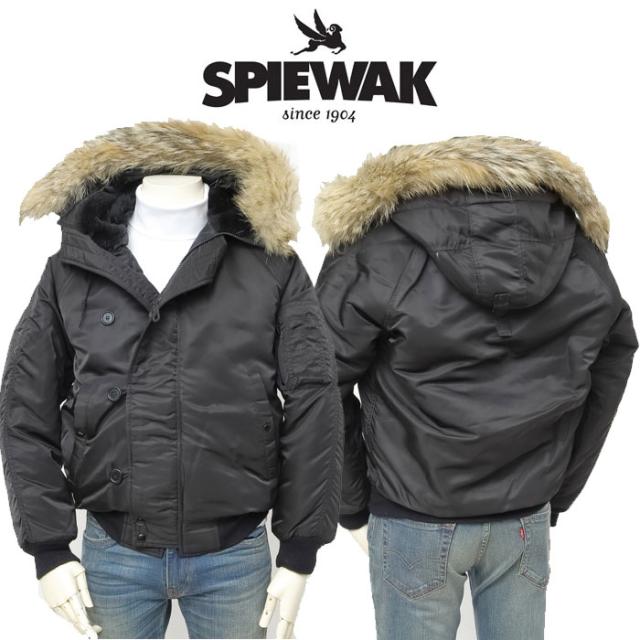 SPIEWSK スピワック　米国製　N2B　1N2BFCO　タイトフィットN2B　アメリカ製品　DEAD STOCK　リアルファー　コヨーテ毛　脱着可能　ミリタリーブルゾン　防寒_1
