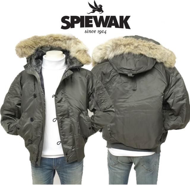 SPIEWSK スピワック　米国製　N2B　1N2BFCO　タイトフィットN2B　アメリカ製品　DEAD STOCK　リアルファー　コヨーテ毛　脱着可能　ミリタリーブルゾン　防寒_3