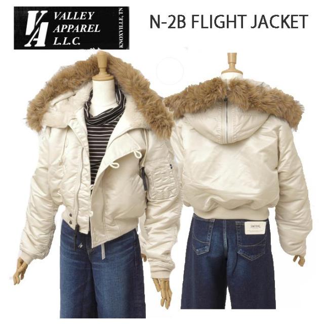 Valley apparel バレイアパレル レディース N-2B VA7002 N2B ミリタリーフライト ナイロンジャケット ショート ブルゾン メンズ アウター 防寒_2