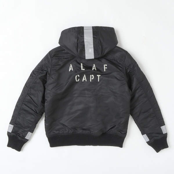 ALPHA INDUSTRIES アルファ ta1674 パッチドフーデッドリブジャケット 上衣 アウター ミリタリー上衣 中綿上衣