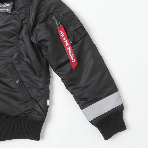 ALPHA INDUSTRIES アルファ ta1674 パッチドフーデッドリブジャケット 上衣 アウター ミリタリー上衣 中綿上衣