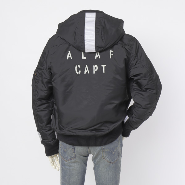 ALPHA INDUSTRIES アルファ ta1674 パッチドフーデッドリブジャケット 上衣 アウター ミリタリー上衣 中綿上衣