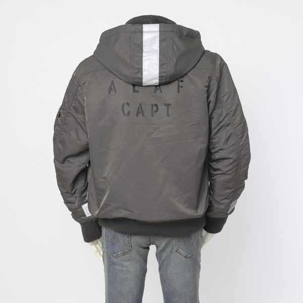 ALPHA INDUSTRIES アルファ ta1674 パッチドフーデッドリブジャケット 上衣 アウター ミリタリー上衣 中綿上衣