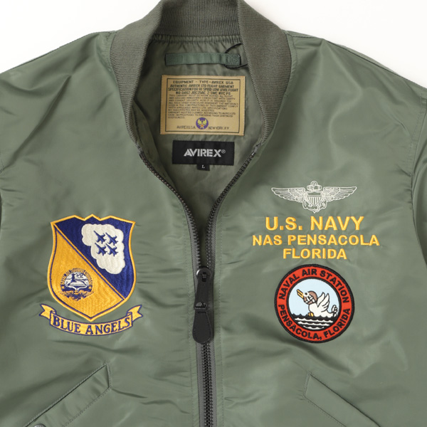 AVIREX アビレックス 4152003 L-2 BLUE ANGLES ブルーエンジェル F-14
