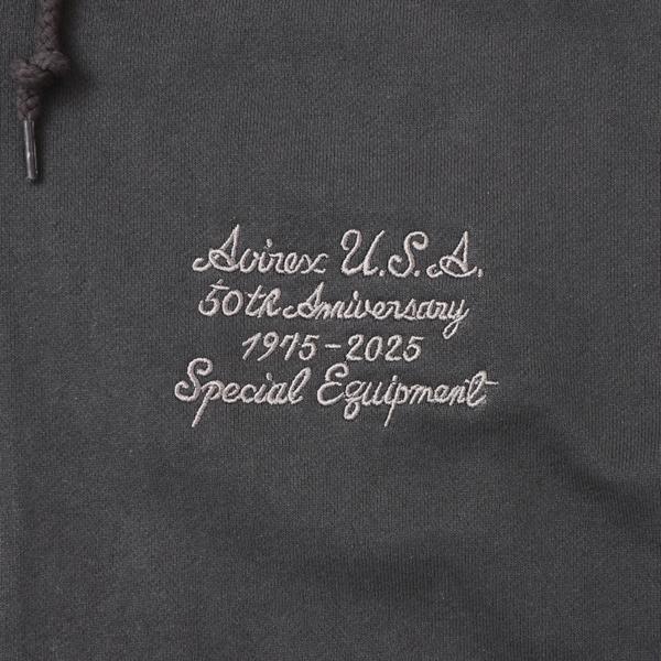 AVIREX アヴィレックス 783-5231006 50th Anniversary varsity parker バーシティー　シグネイチャー　ロゴ　ジップアップパーカー スェット 50周年記念モデル_12