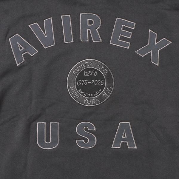 AVIREX アヴィレックス 783-5231006 50th Anniversary varsity parker バーシティー　シグネイチャー　ロゴ　ジップアップパーカー スェット 50周年記念モデル_17
