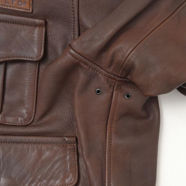AVIREX アビレックス レザー A-2 ジャケット 783-5250006 50th ANNIVERSARY CUSTOM & PAINTED A-2 050)BROWN 牛革 カスタムペインテッド A-2 ブルゾン_12