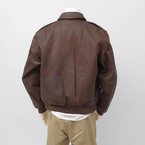 AVIREX アビレックス レザー A-2 ジャケット 783-5250006 50th ANNIVERSARY CUSTOM & PAINTED A-2 050)BROWN 牛革 カスタムペインテッド A-2 ブルゾン_2