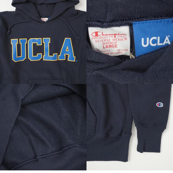 チャンピオン Champion C5-W101 パーカー 米国製 UCLA カレッジロゴ フーデットパーカー リバースウィーブ ユニセックス　_3