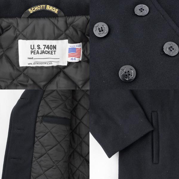 SCHOTT ショット 7658 US740N ピーコート　ジャケット　日本別注モデル　アウター　メンズ　紳士　米国製　USA　PEA COAT_10