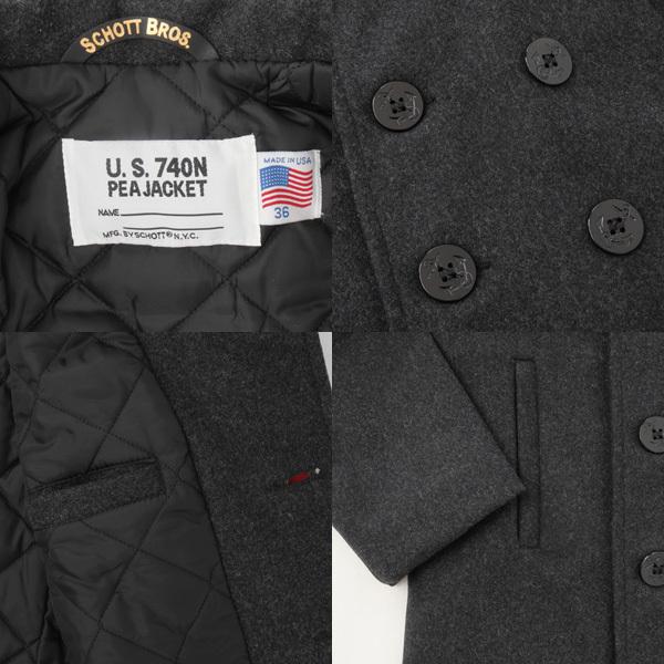SCHOTT ショット 7658 US740N ピーコート　ジャケット　日本別注モデル　アウター　メンズ　紳士　米国製　USA　PEA COAT_11