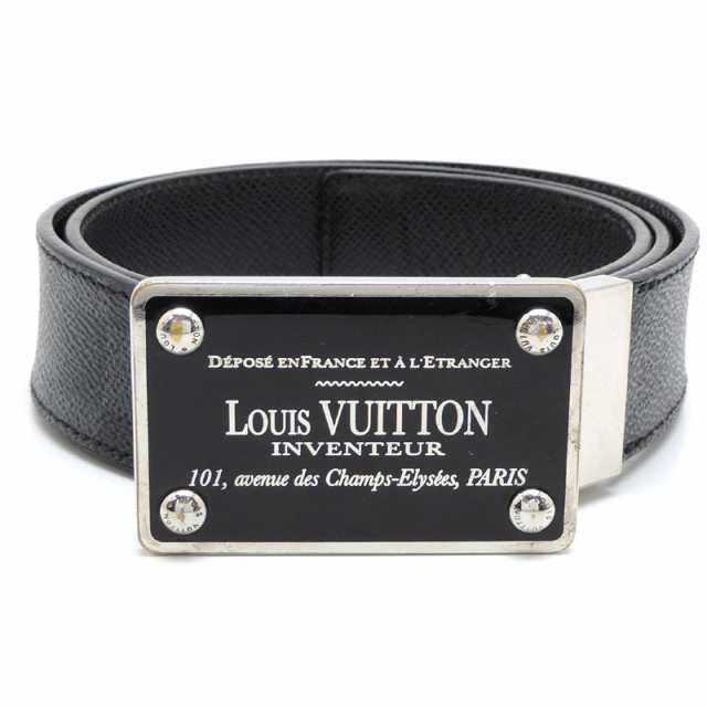 ［飯能本店］LOUIS VUITTON LV ルイ・ヴィトン サンチュール アンヴァントゥール 85/34 M9632 ベルト ダミエグラフィット DH68424