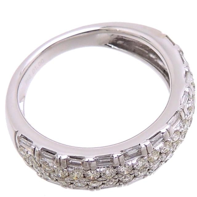 ［銀座店］Non Brand ノンブランド 1.00ct ダイヤモンド リング・指輪 750ホワイトゴールド 13号 レディース DH74479