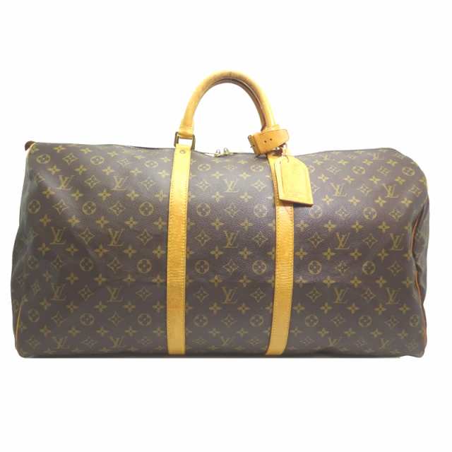 ［銀座店］LOUIS VUITTON LV ルイ・ヴィトン キーポル 60 M41422 ボストンバッグ モノグラム エベヌ (ブラウン系) DH82246