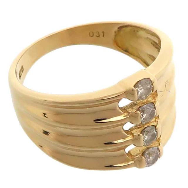 銀座店］Non Brand ノンブランド K18YG 0.31ct ダイヤモンド リング 