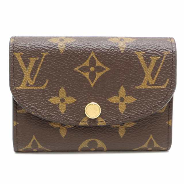 ［飯能本店］LOUIS VUITTON LV ルイ・ヴィトン ポルトモネ ロザリ M62361 コインケース モノグラム エベヌ (ブラウン系) DH82609