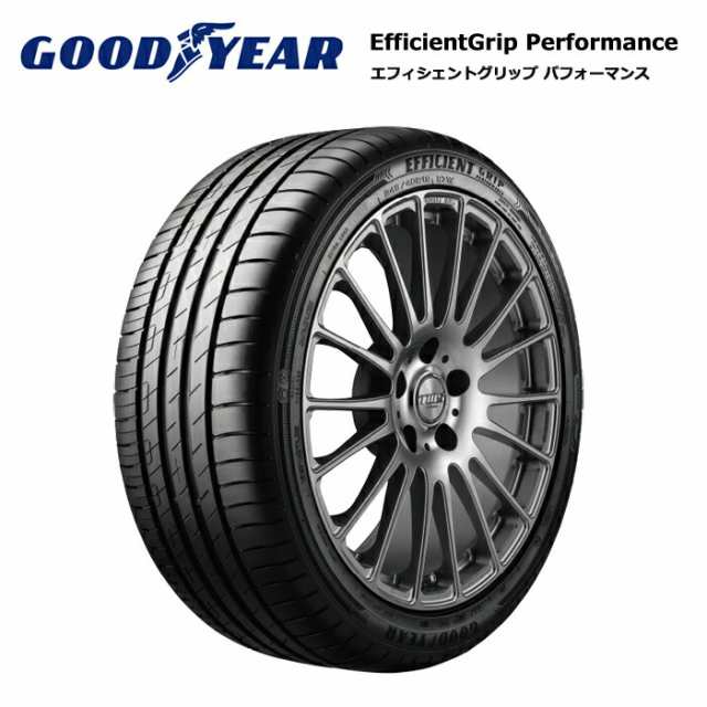 グッドイヤータイヤ 225/55R16 95W エフィシェントグリップ パフォーマンス サマータイヤ 4本セット【送料無料 225/55/16 225-55-16 225/