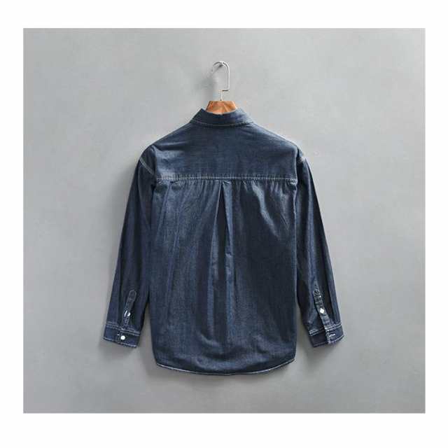 ダンガリーシャツ メンズ シャツ デニムシャツ 春物 春服 トップス カジュアルシャツ 長袖の通販は