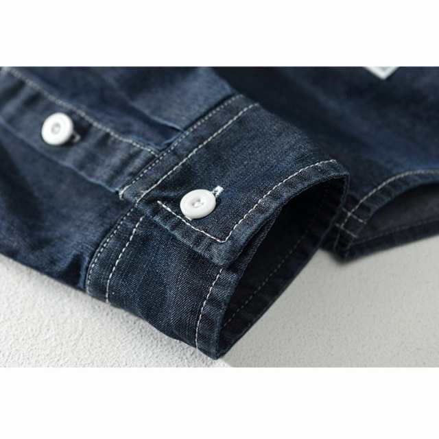 ダンガリーシャツ メンズ シャツ デニムシャツ 春物 春服 トップス カジュアルシャツ 長袖の通販は