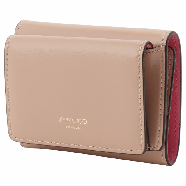 ジミーチュウ JIMMY CHOO 三つ折り財布 レディース ミニ財布 バレエピンク キャンディピンク