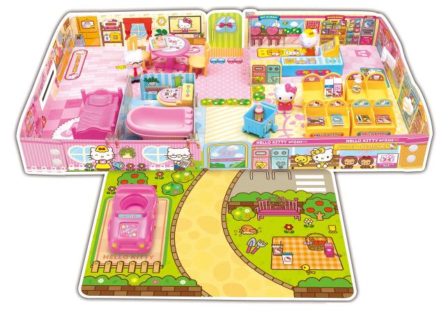 アガツマ(AGATSUMA) パッとひろがる! ハローキティのおうちとおみせ くるまつき 8,712円
