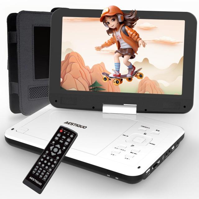 ポータブルDVDプレーヤー 12.5型 10.5インチ 車載ホルダー付 ポータブルdvdプレーヤー 12.5型 10.5インチ 車載ホルダー リモコン付