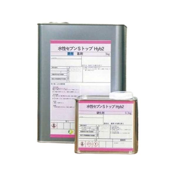 水性セブンsトップhyb2 セブンケミカル 3.3kgセット 艶消し 半艶 水性 外壁 タイル 透明 防水材 コンクリート 上塗り 二液の通販は