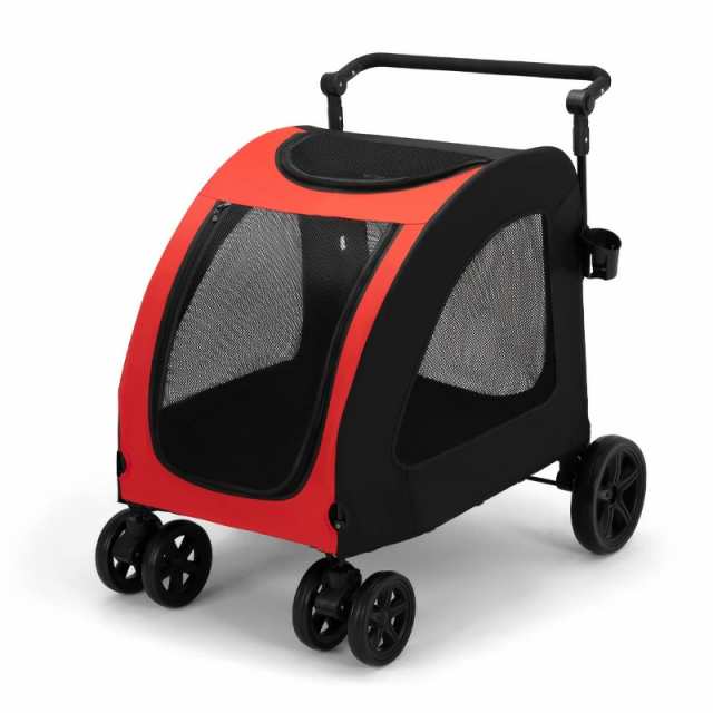 ペットカート 大型犬 カート 犬 カート 大型ペット専用 大型犬 中型犬 多頭用 犬用ベビーカー 犬 大きめ カート 高齢犬 老犬 大型犬 中型