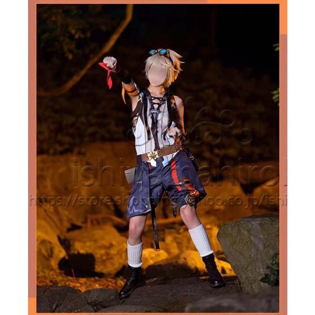 原神 げんしん風 ベネット コスプレ衣装 ウィッグcos靴 パーティーcosplay 変装仮装コスチューム 撮影 祭り 原神 げんしん 風 ベネット コスプレ衣装 ウイッグ 靴 cosplay