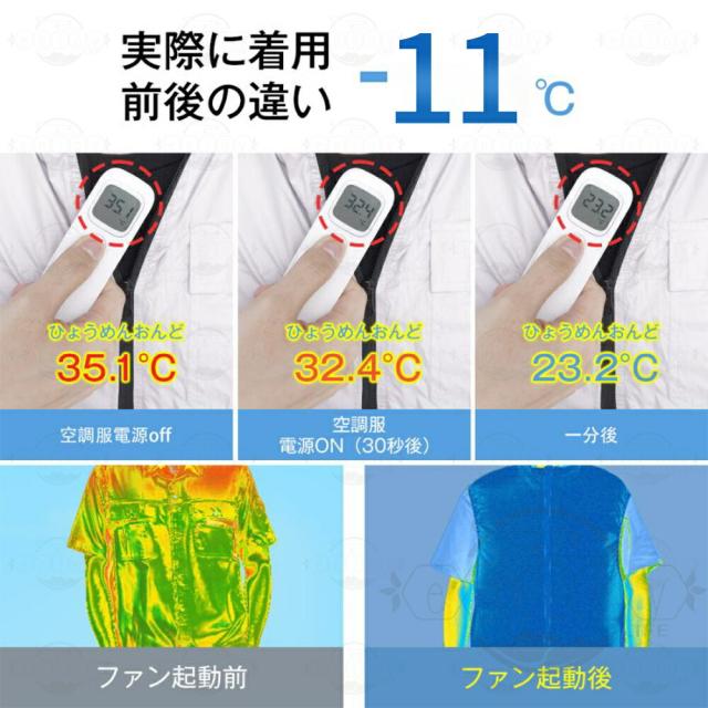 「最大20%ポイント還元」【1年保証】空調ベスト ウェア ジャケット フルセット 空調作業服 12v バッテリー 空調ウェアファン付き レディース メンズ ファン付きベスト -12℃冷却効果 空調作業服 空調作業着 空調扇風服 エアークラフト UVカット 薄型 熱中症対策 PSE 2025
