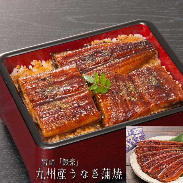 宮崎「鰻楽」九州産うなぎ蒲焼［送料無料］[内祝い・出産内祝い・結婚内祝い・快気祝い お返し ギフトにも！][美食サークル]