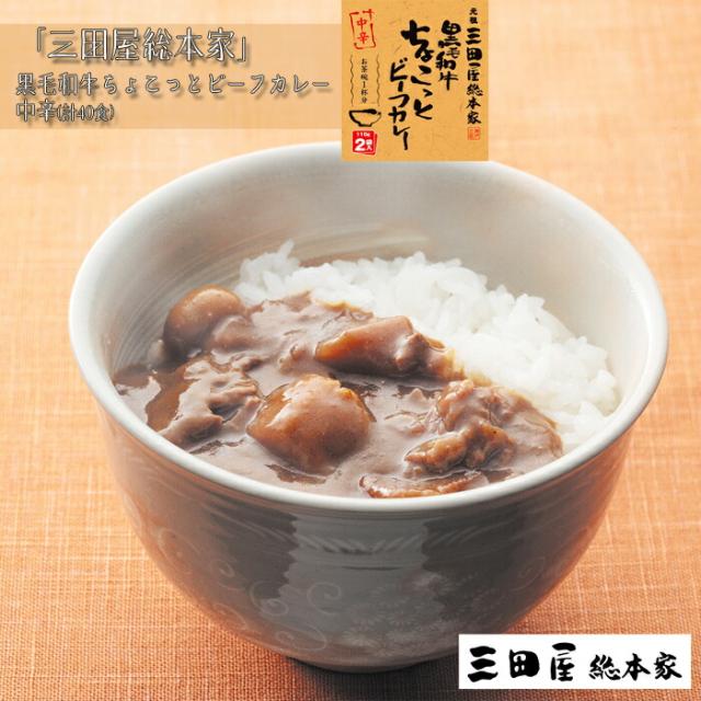 三田屋総本家　黒毛和牛ちょこっとビーフカレー中辛(計40食）［送料無料］[内祝い・出産内祝い・結婚内祝い・快気祝い お返し ギフトにも！][美食サークル]
