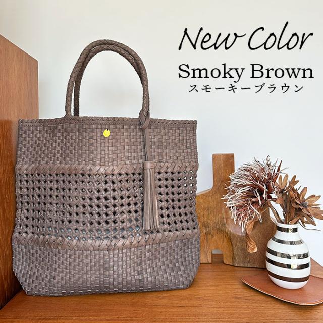 上質 本革】【ハンドメイド製品】 本革 メッシュ トートバッグ かご