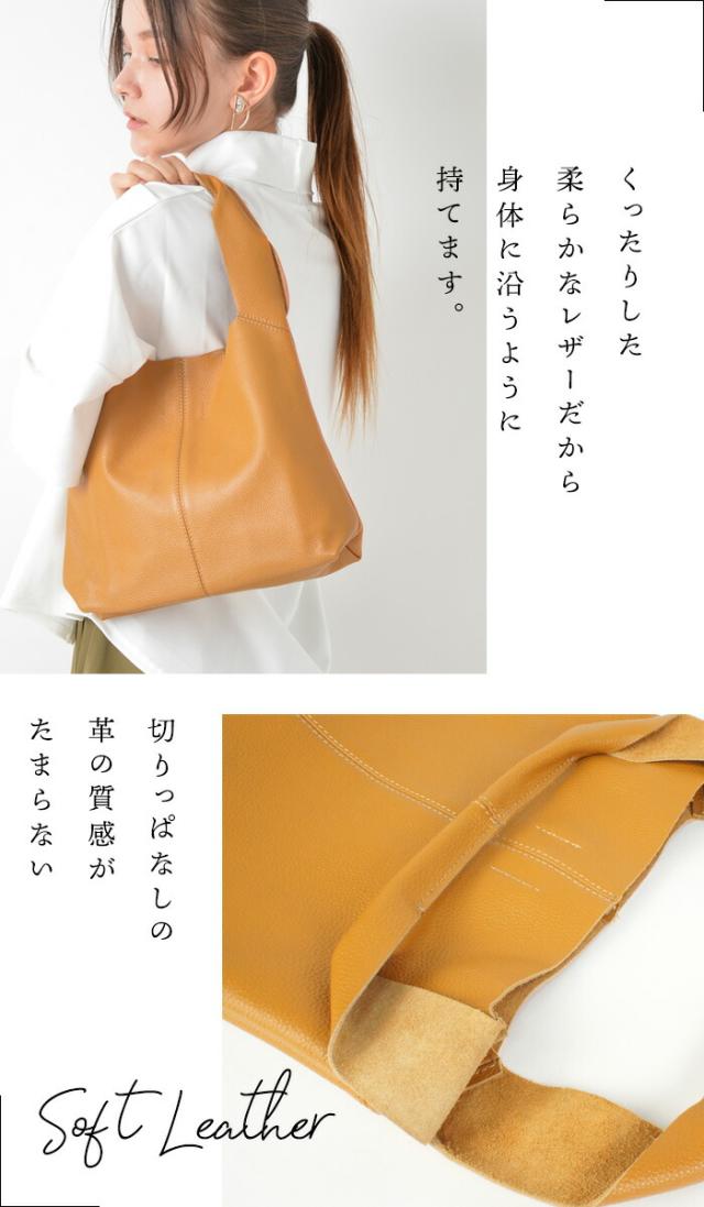 【レビュー1200件！】コレっ求めていたサイズ感！くったり感！ 本革 バッグ レディース トートバッグ 【プチ・マノン】軽い 革 小さめ 柔らかい ミニトート レザー コンパクト 通勤バッグ 旅行 牛革 かばん バック 40代 50代 60代 女性 誕生日 プレゼント ファッション_7