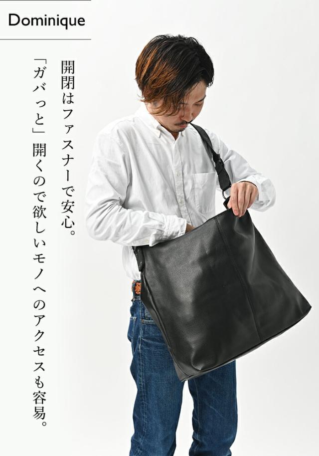 【上質 本革】 大容量 本革 ショルダーバッグ メンズ 斜めがけ 【ドミニク】 出張 通勤 A4 パソコン ノートPC 一泊旅行 大きめ 大きい ビジネスバッグ 旅行 1泊 2泊 革 レザー バッグ 男性 プレゼント ギフト 30代 40代 50代 バック カバン_2