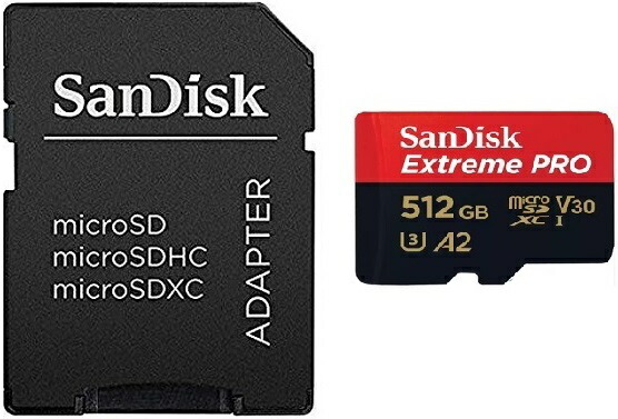 SanDisk Extreme Pro microSDXCメモリカード 512GB サンディスク 