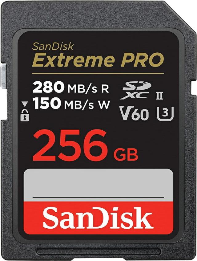 SDカード SDXC 256GB SanDisk サンディスク R:280MB/s W:150MB/s Extreme PRO U3 V60 6K 4K SDSDXEP-256G-GN4IN【ネコポス便配送制限1枚まで】