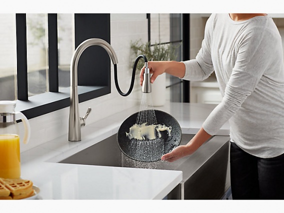 【送料無料】キッチン混合水栓 Simplice シンプライス K-596T-ZZ-BL マットブラック KOHLER コーラー 【正規輸入品】_3