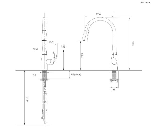 【送料無料】キッチン混合水栓 Simplice シンプライス K-596T-ZZ-BL マットブラック KOHLER コーラー 【正規輸入品】_7