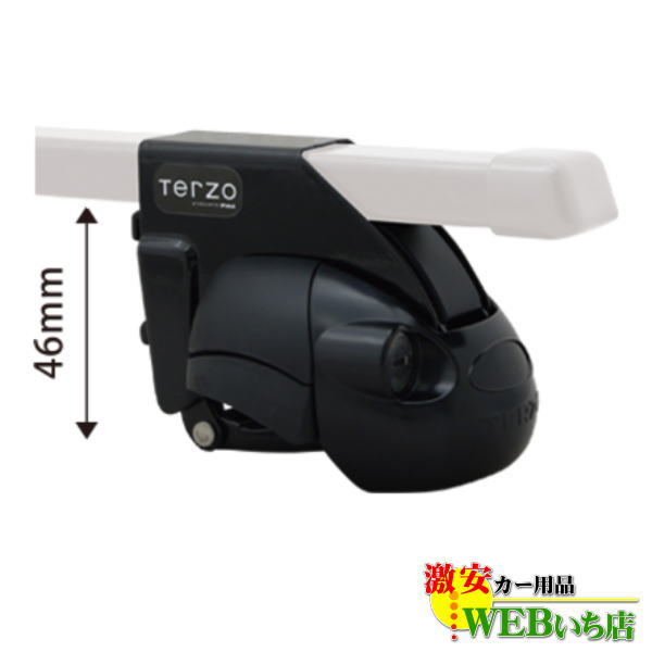 PIAA ベースキャリア (ベースフット) ルーフレール用 ブラック EF11BL 返品種別A | Terzo テルッツォ (by PIAA) ルーフキャリア ベースキャリア