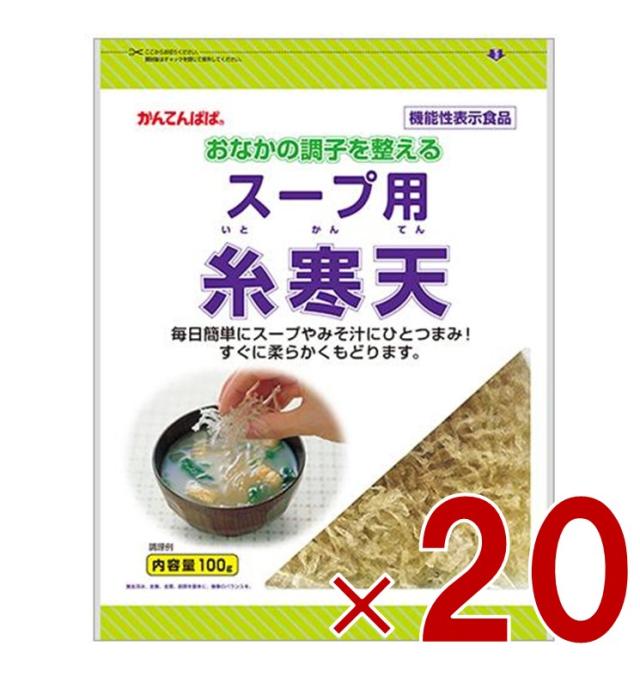 伊那食品 スープ用糸寒天 100g 食物繊維 スープ用 糸寒天 寒天 かんてん お