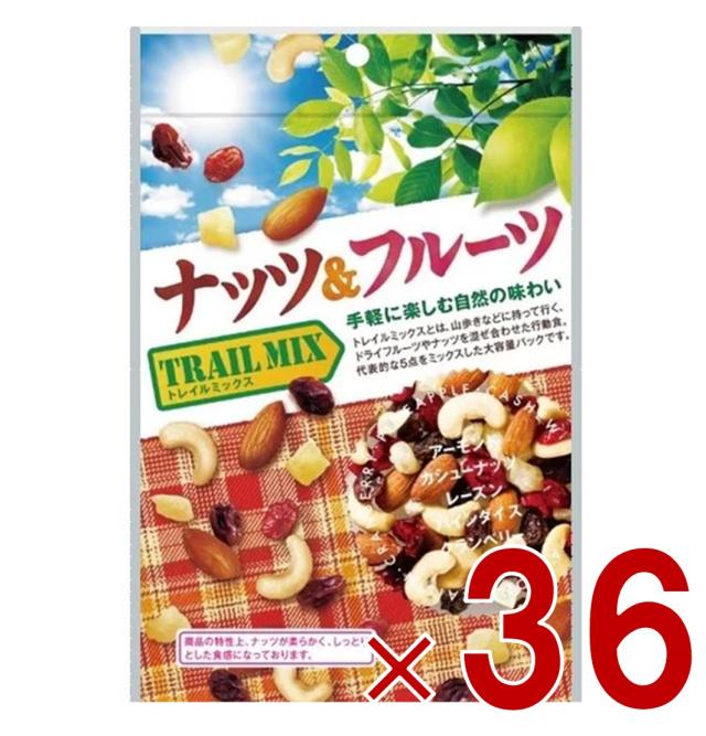 【1-3日限定 タイムセール】共立食品 ナッツ＆フルーツ トレイルミックス 徳用 140g アーモンド カシューナッツ レーズン パイン クランベリー 36個