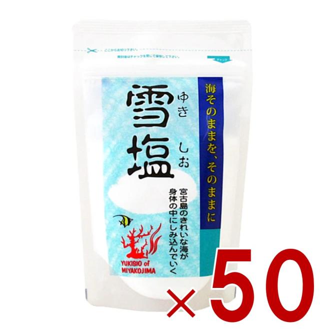 【1-3日限定 タイムセール】雪塩 パラダイスプラン 宮古島 120g パウダータイプ スタンドパック 塩 調味料 ミネラル 塩分補給 熱中症対策 沖縄 お土産 贈り物 人気 天ぷら 50個