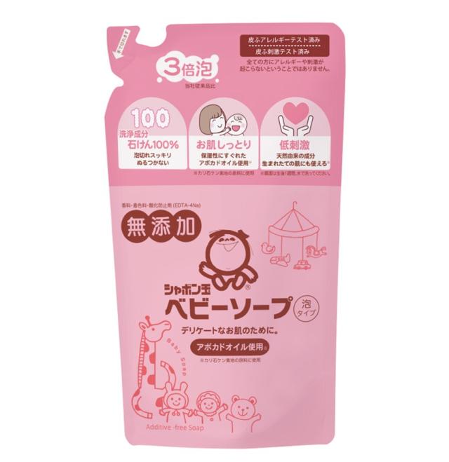 シャボン玉 ベビーソープ 泡タイプ 詰替用 400ml シャボン玉石鹸 つめかえ用 ベビー ソープ 泡 タイプ