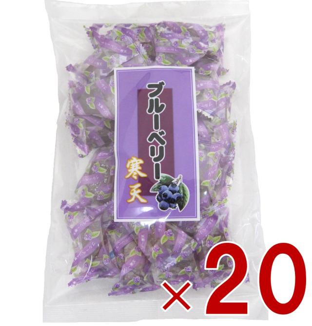 土筆屋 ブルーベリー 寒天 240g かんてん 和菓子 おやつ カンテン 食物繊維 20個