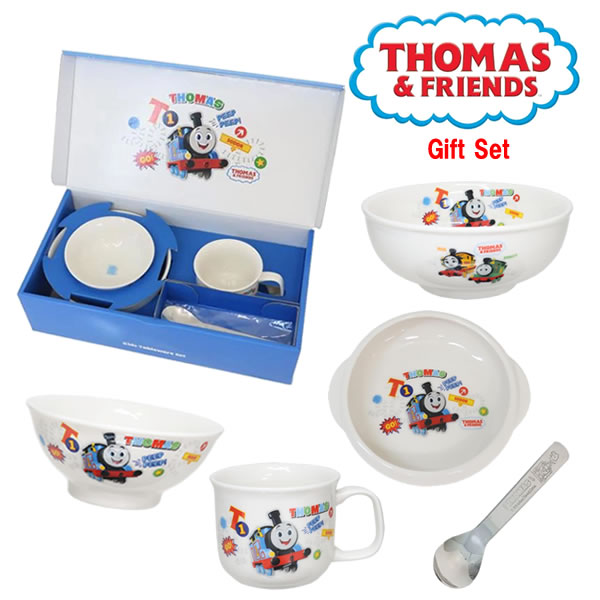 【★ラッピング無料★】きかんしゃトーマス GO 子供食器ギフトセット 3405 金正陶器 5点 こども 幼児 子供 キッズ 贈り物 お祝い クリスマス ギフト 食器 おしゃれ 日本製の通販は 5,500円