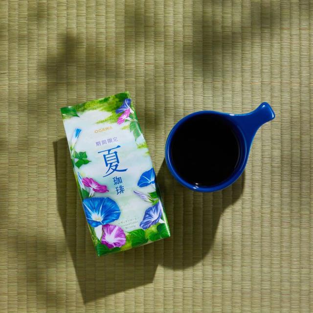期間限定 夏珈琲 （粉） 140g 30個｜ まとめ買い 小川珈琲 レギュラーコーヒー ブレンドコーヒー 季節珈琲 プレゼント おしゃれ 可愛い_1