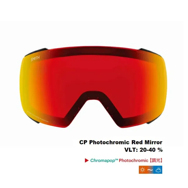 新品未使用 24-25 SMITH Spare GOGGLE Squad 2 Lens CP PRO PHOTOCHROMIC RED MIRROR 安心保証 即日発送 土日祝発送OK